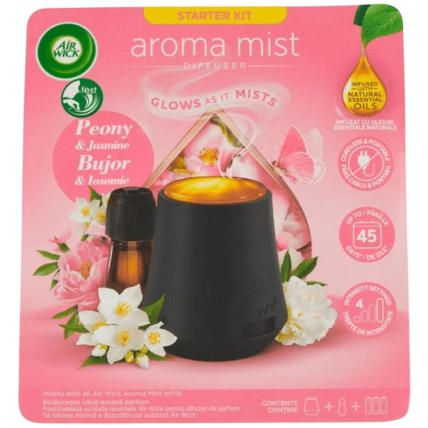 Air Wick Aroma Mist Pivoňka a jasmín vaporizér, 20 ml