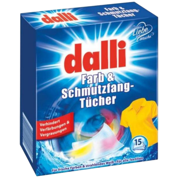 Dalli prací ubrousky proti zabarvení prádla, 15 ks