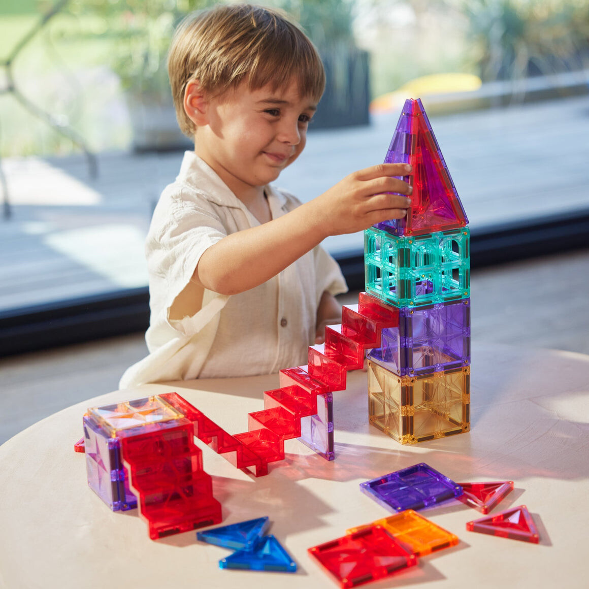 mamido Cleverclixx Intense Magnetická stavebnice se schodištěm 34 ks