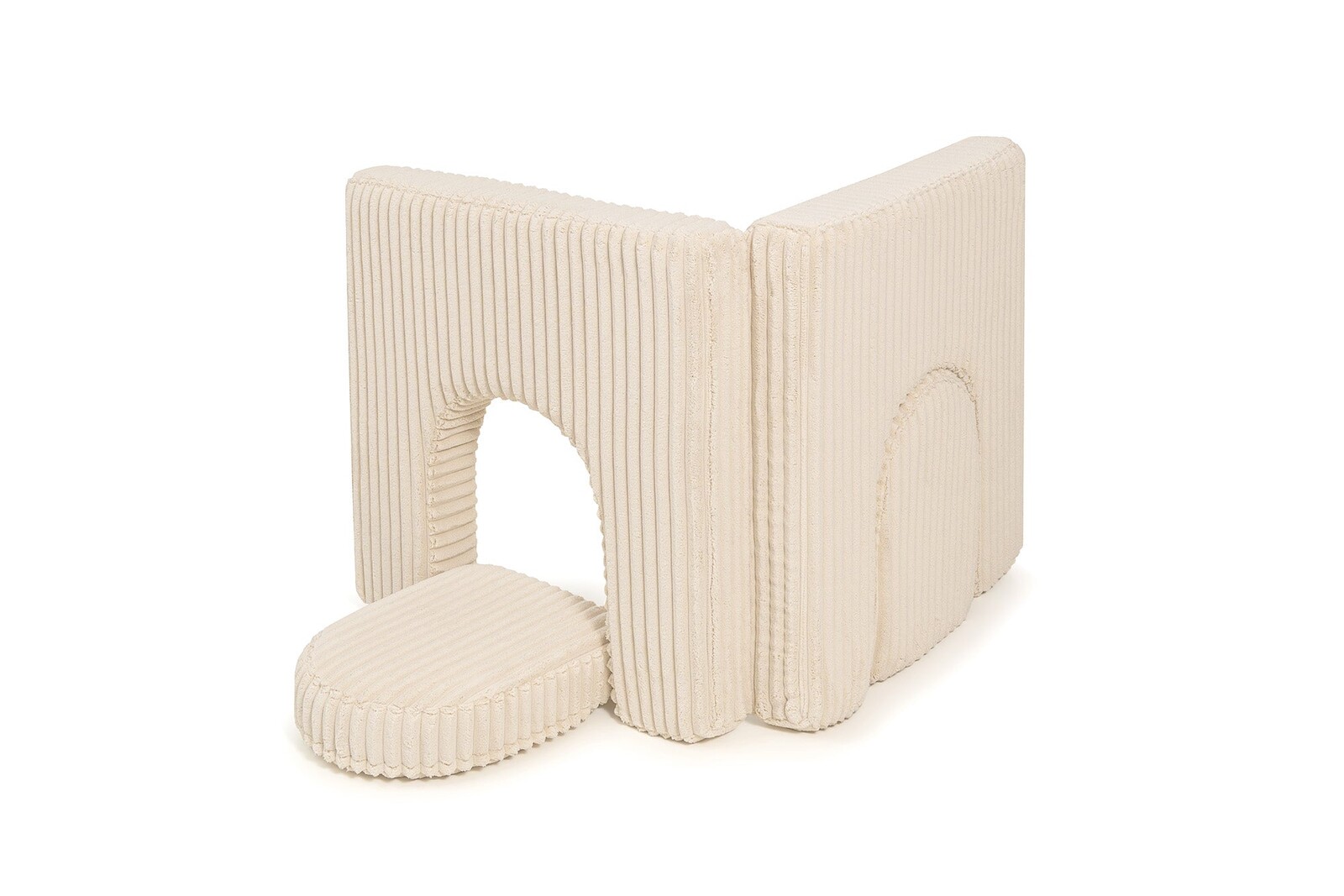 SHAPPY Dětské pěnové oblouky k sestavě SHAPPY premium manšestr WAFFLE Barva: Cream Beige