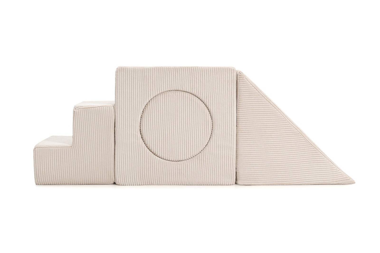 SHAPPY Dětský rozkládací pěnový set SHAPPY PLAY manšestr Barva: Vanilla