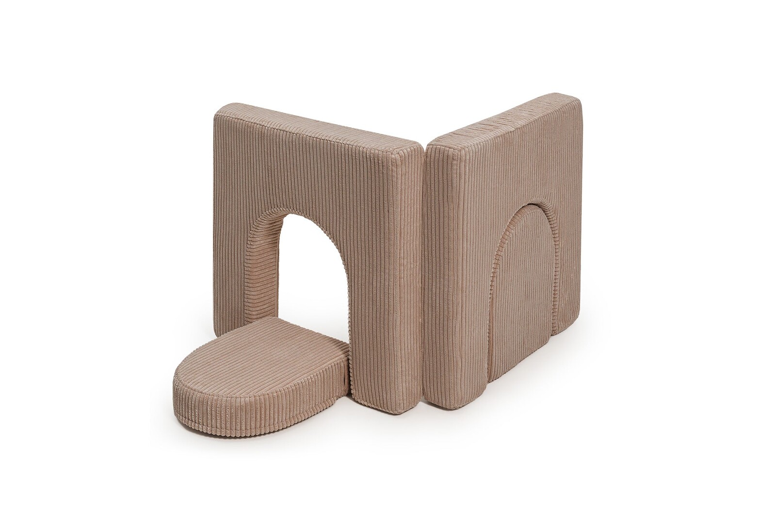 SHAPPY Dětské pěnové oblouky k sestavě SHAPPY ORIGINAL manšestr mini Barva: Chocolate