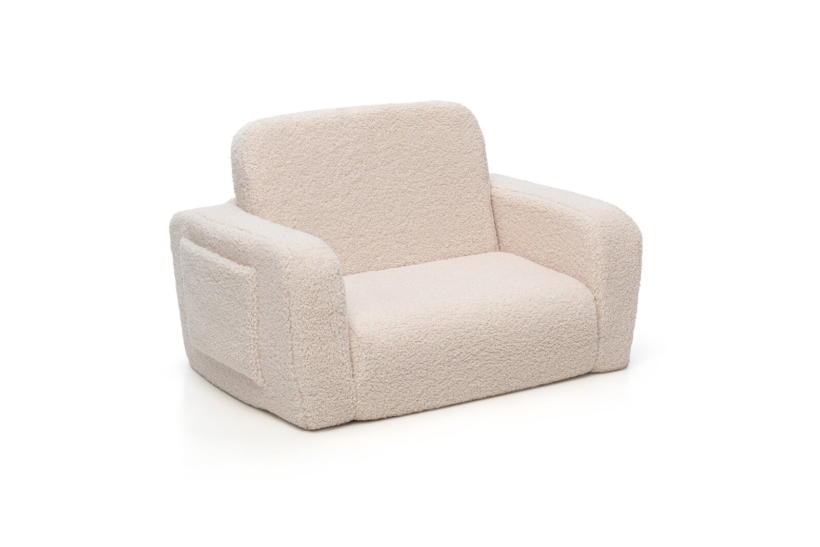 SHAPPY SHAPPY Dětské rozkládací pěnové křeslo LUMI TEDDY Barva: Soft Cream