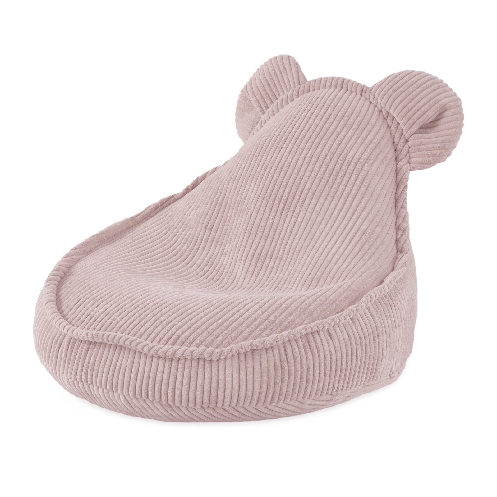 PLUSH NEST PLUSH NEST Dětské křesílko Huggy Bear Manšestr 68 × 45 cm světle růžové