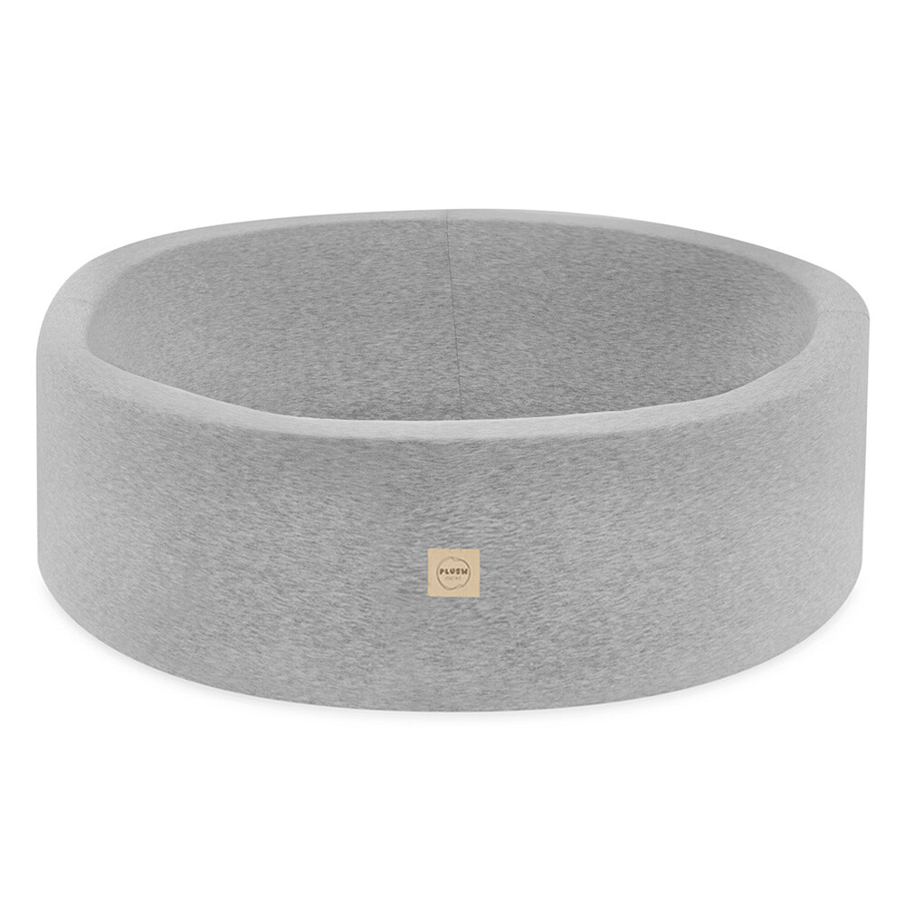 PLUSH NEST PLUSH NEST Suchý bazén kulatý Bavlna (kolekce Smart) Ø 90 × 30 cm, světle šedý