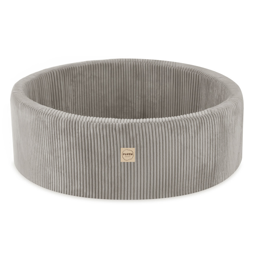 PLUSH NEST PLUSH NEST Suchý bazén kulatý Silný béžový manšestr Ø 90 × 30 cm