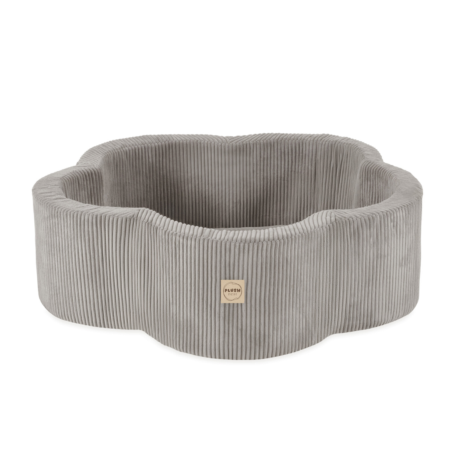 PLUSH NEST PLUSH NEST Suchý bazén Květinová zóna 95 × 30 cm Prémiový béžový manšestr