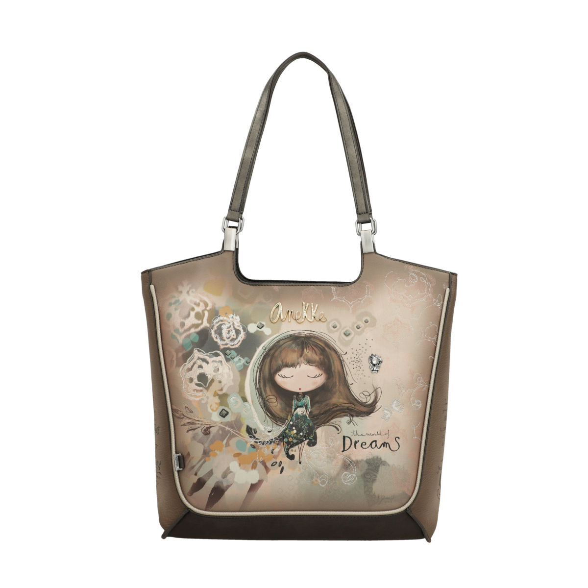 Anekke dámská stylová kabelka přes rameno - béžová - One size