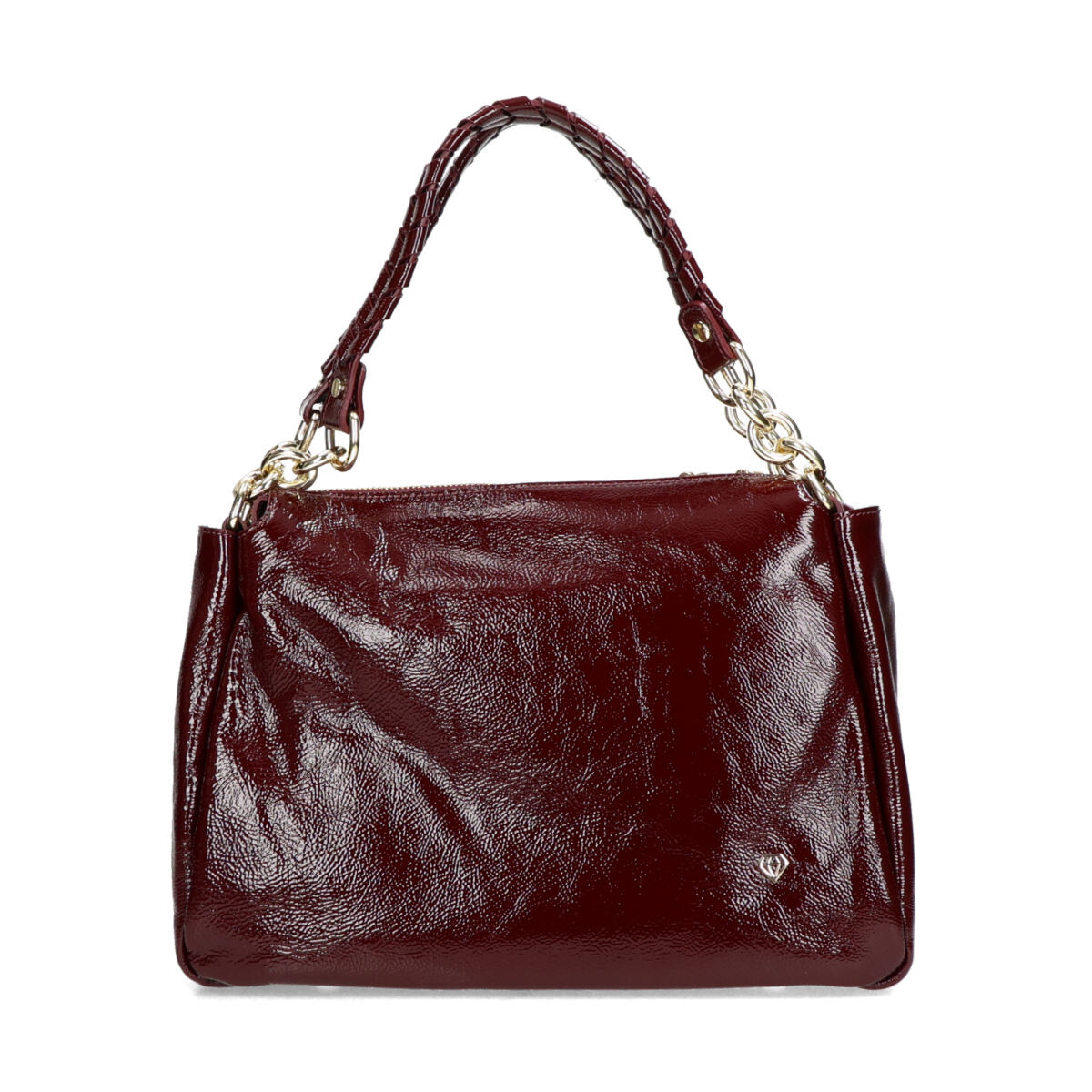 Caleidos dámská lakovaná kabelka do ruky - bordó - One size