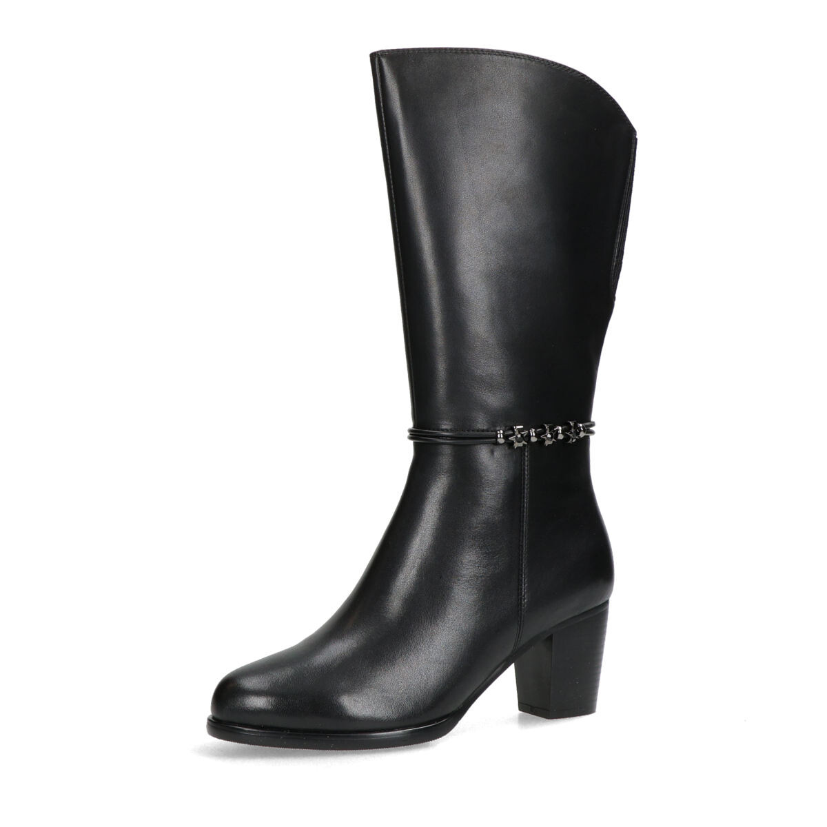 Epica dámské kožené kozačky - černé - 36