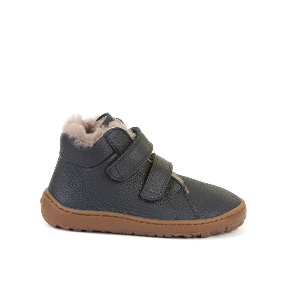 FRODDO ZIMNÍ FURRY Dark Blue Dětské zimní zateplené barefoot boty - 23