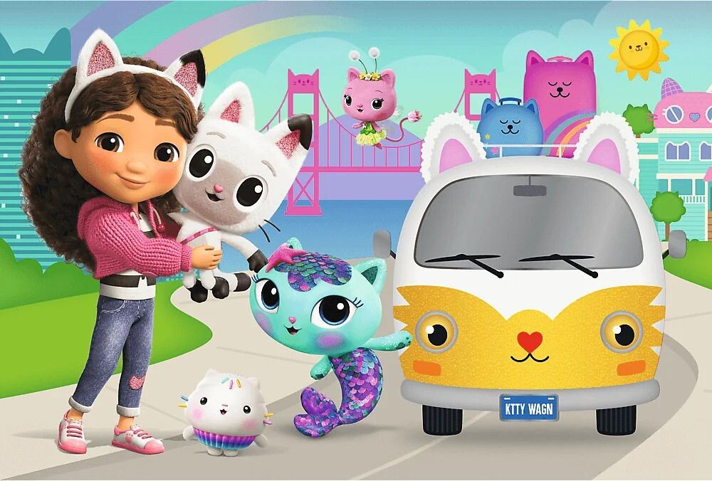 Trefl  Puzzle 60 Gabby a kočičí dobrodružství