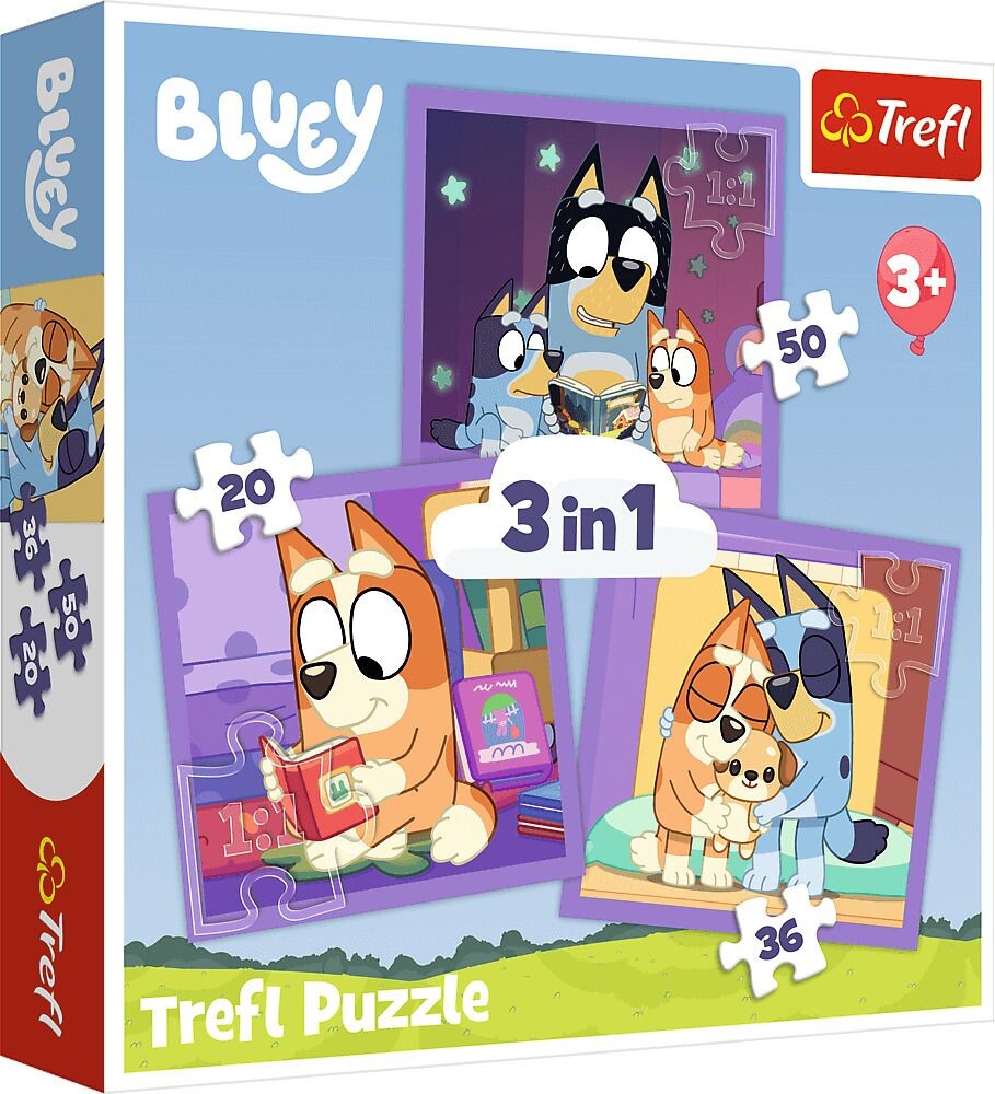 Trefl Puzzle 3v1 Seznamte se s Blueym