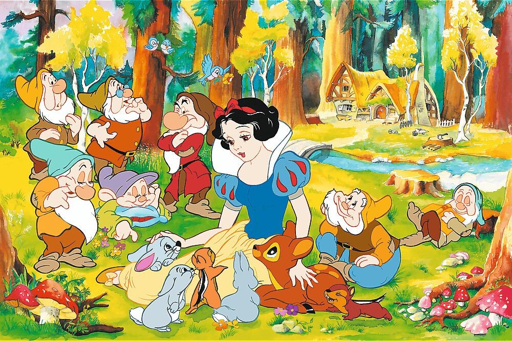 TREFL Puzzle Disney: Sněhurka a sedm trpaslíků 600 dílků