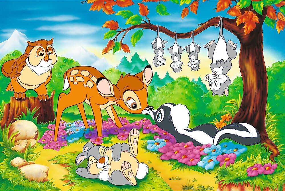 TREFL Puzzle Bambi a lesní přátelé 160 dílků