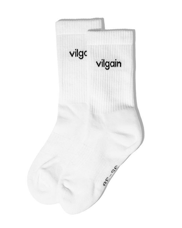 Vilgain Organic Logotype Crew Socks – 39 - 42 3 páry Natural White