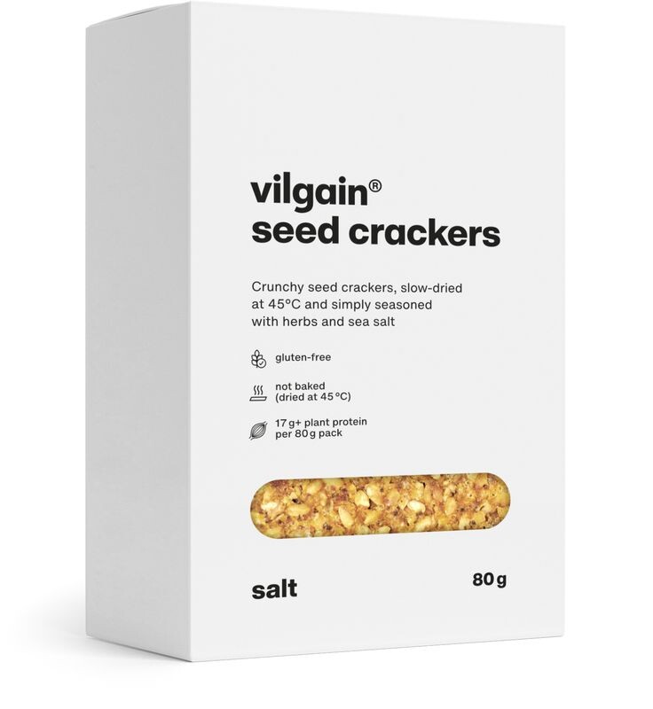 Vilgain Semínkové krekry – mořská sůl 80 g