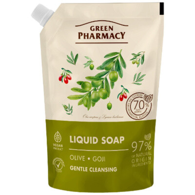 GREEN TEKUTÉ MÝDLO OLIVA  NN 460ML