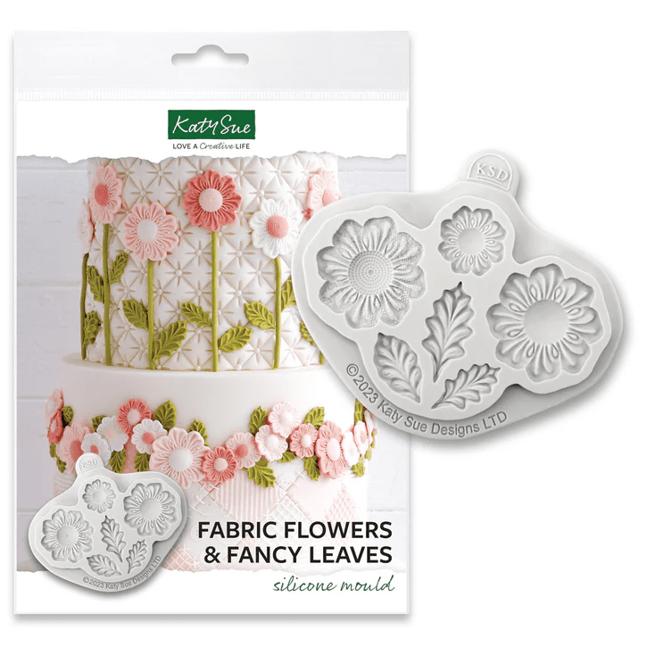 Silikonová formička květiny a listy - Katy Sue