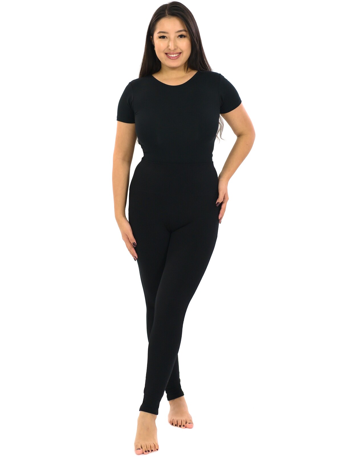 Himalife Tvarující legíny Plain Akai - černá Velikost: S/M