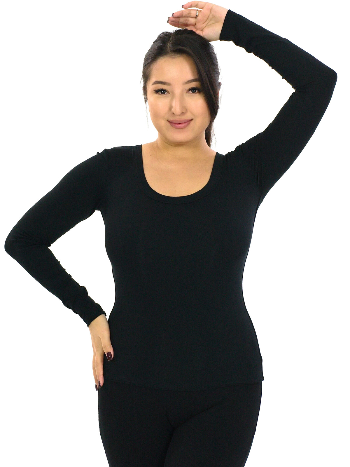 Himalife Tvarující tričko Plain Hari - černá Velikost: S/M