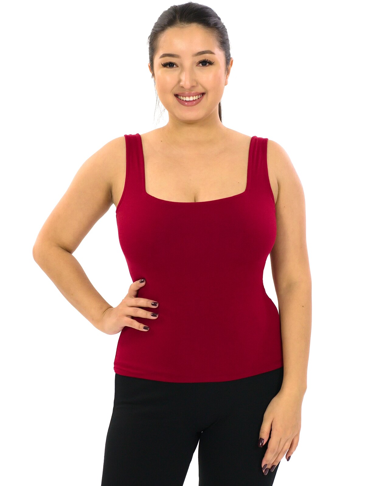 Himalife Stahující top Plain Lakshmi - červená Velikost: S/M