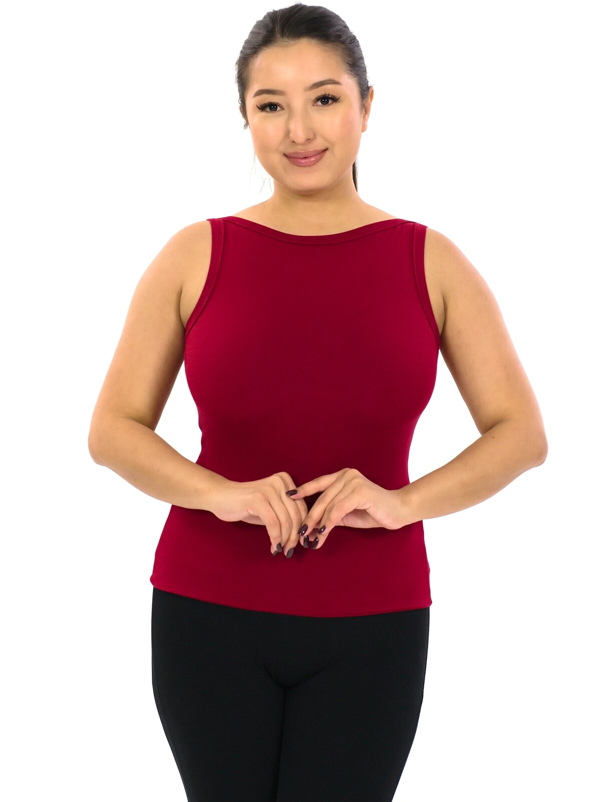 Himalife Stahující top Plain Moa - červená Velikost: S/M