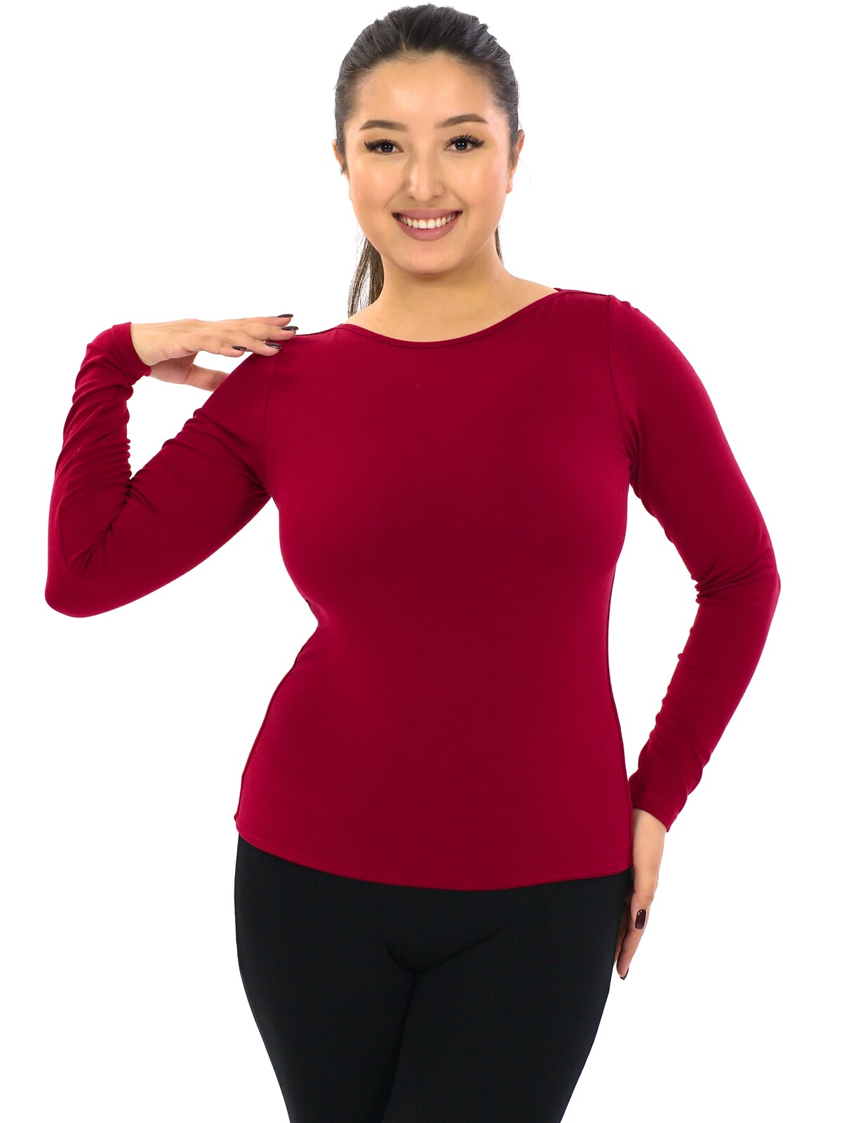 Himalife Tvarující tričko Plain Badu - červená Velikost: S/M