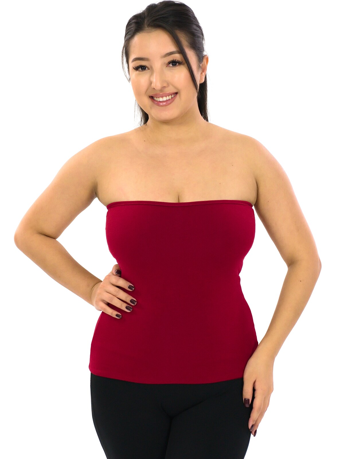 Himalife Stahující top Plain Boa - červená Velikost: S/M