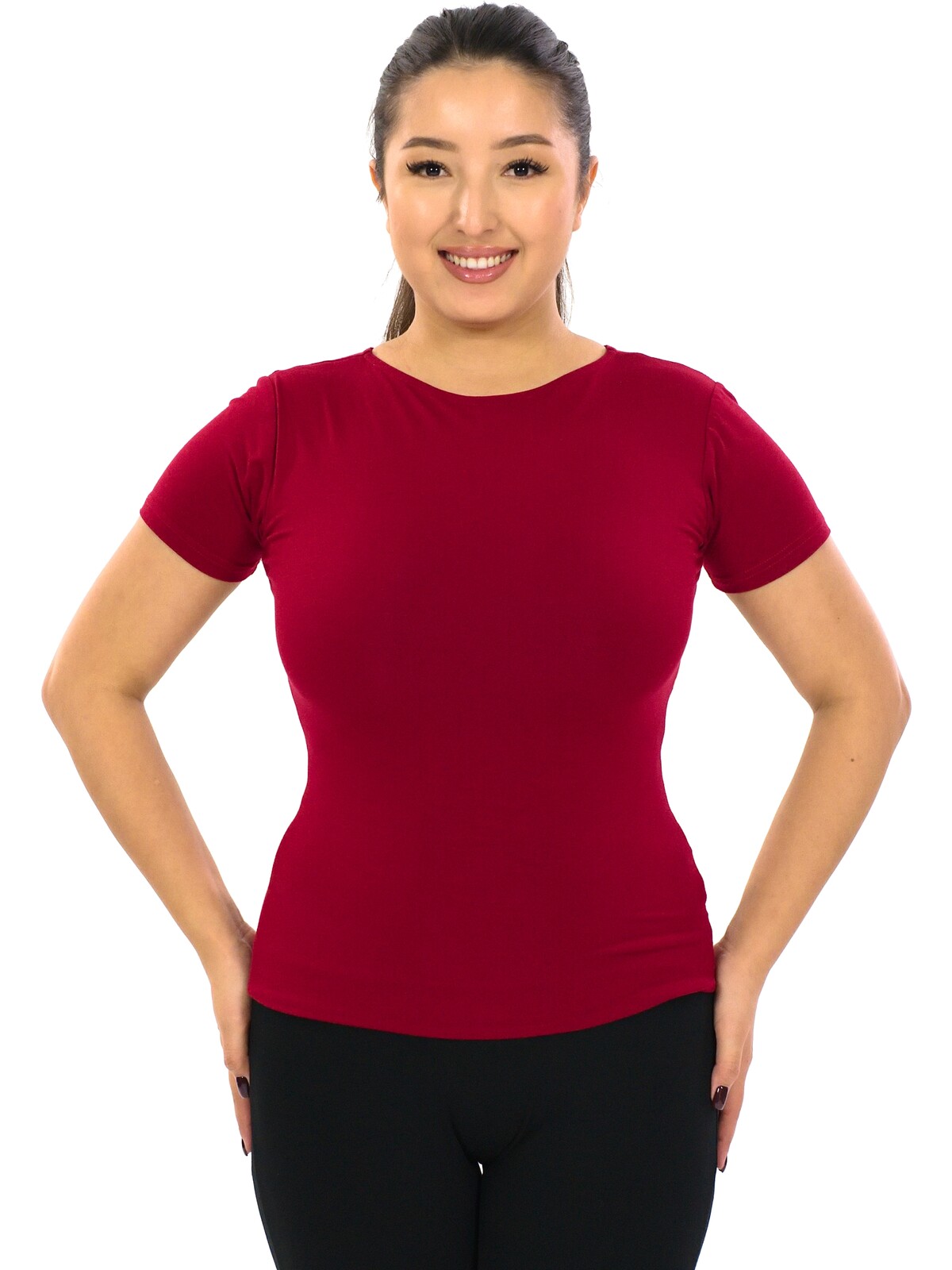 Himalife Tvarující tričko Plain Sita - červená Velikost: S/M