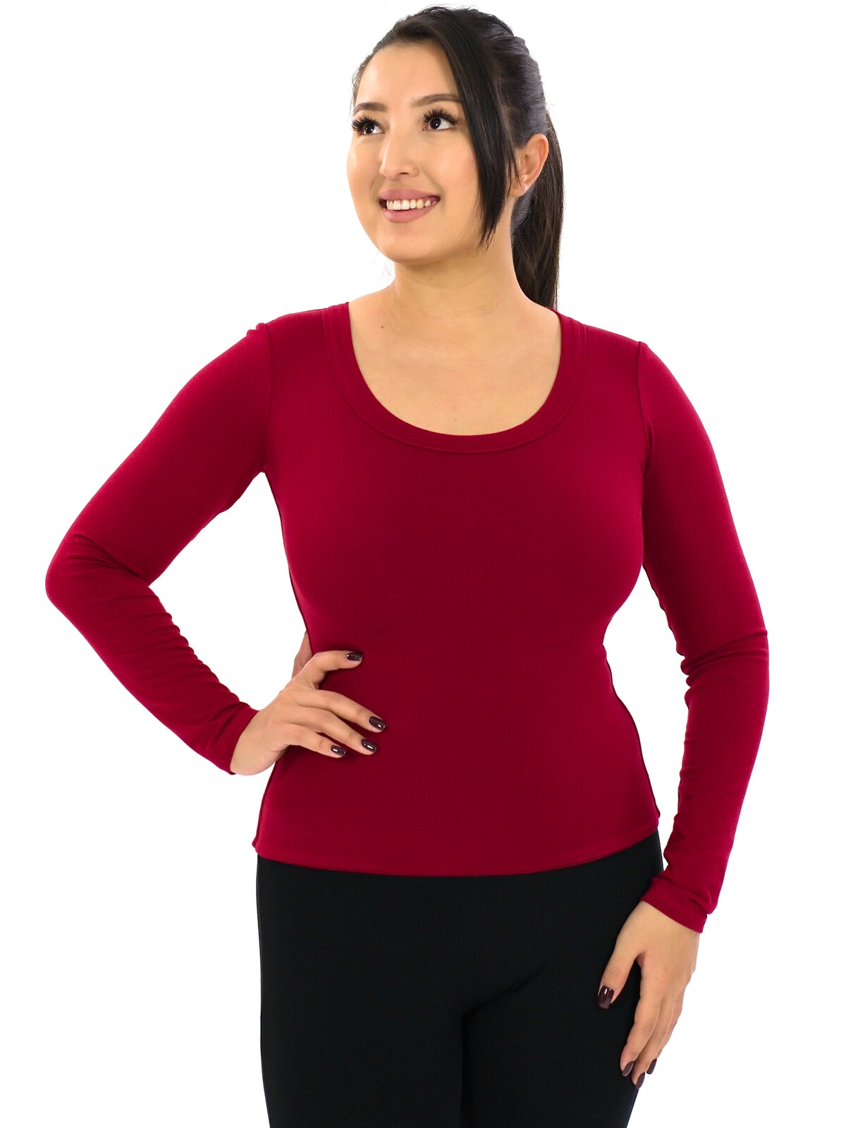 Himalife Tvarující tričko Plain Hari - červená Velikost: S/M