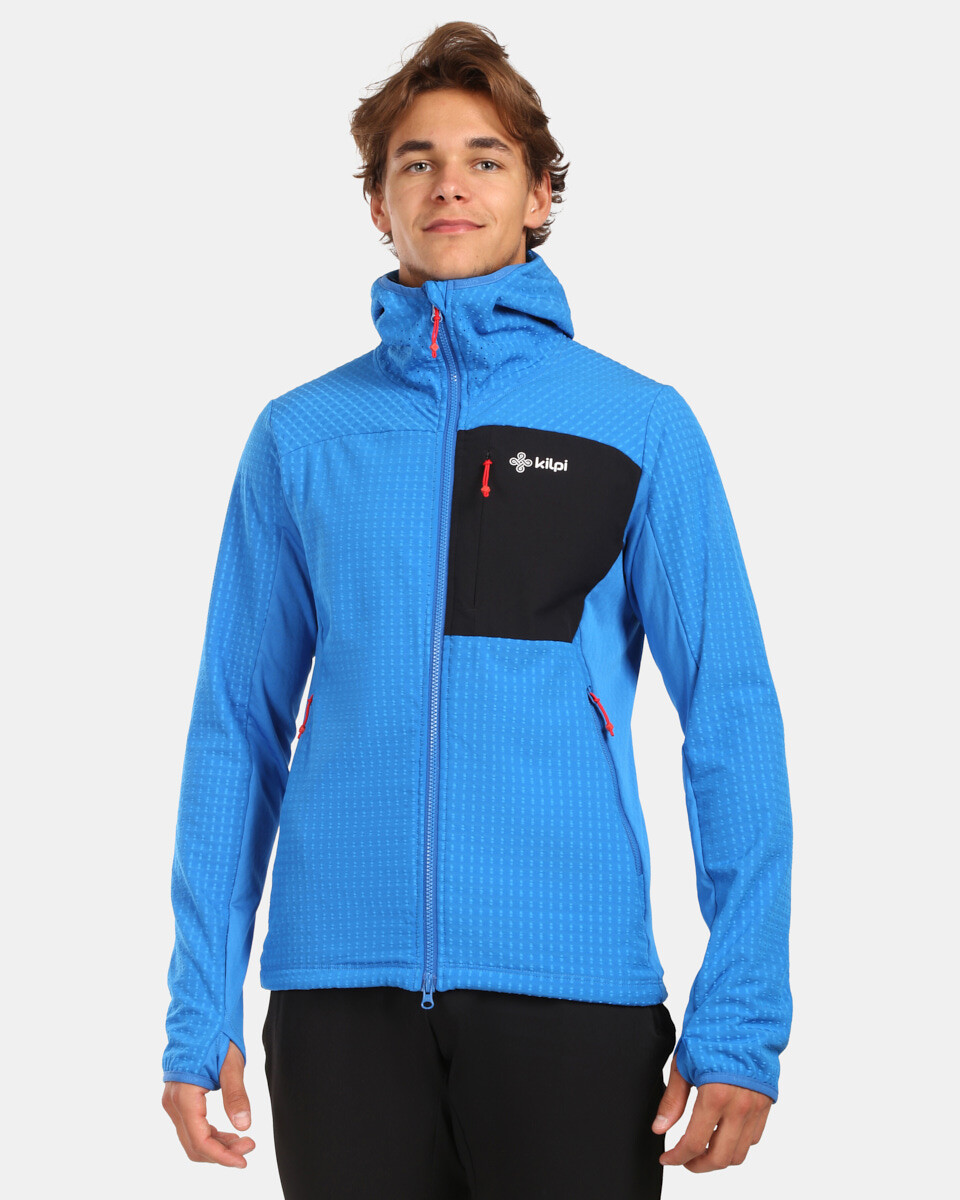 Pánská fleecová mikina s kapucí kilpi freni-m modrá 3xl