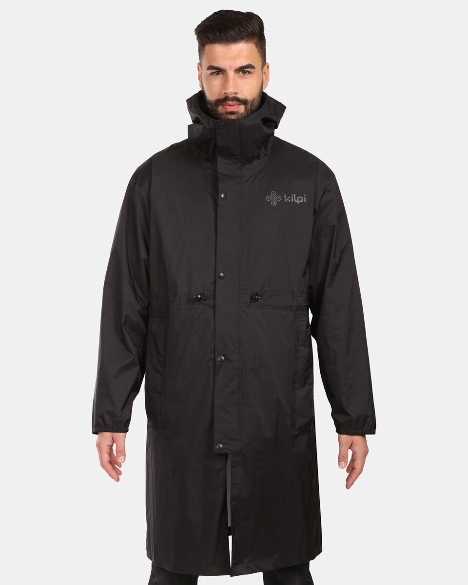 Unisex lyžařská pláštěnka kilpi team raincoat-u černá 3xl