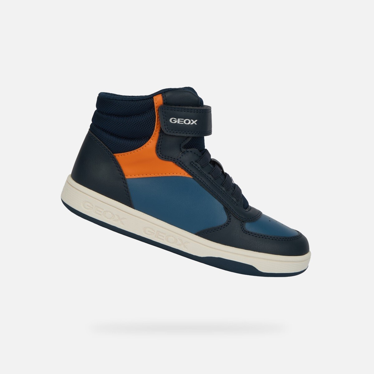 Chlapecká kotníková obuv geox maltin tmavě modrá/oranžová 29