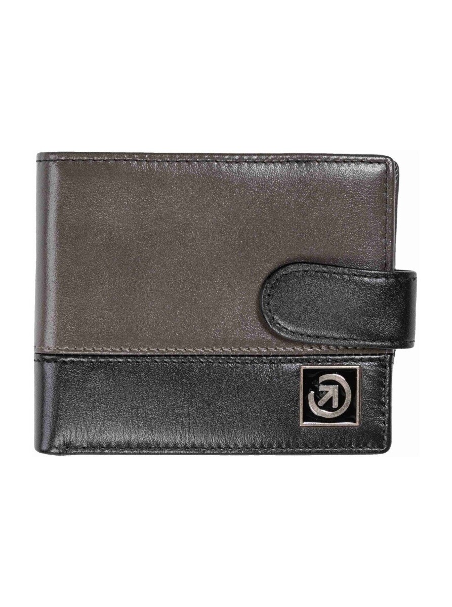 Kožená peněženka meatfly nathan premium šedá one size