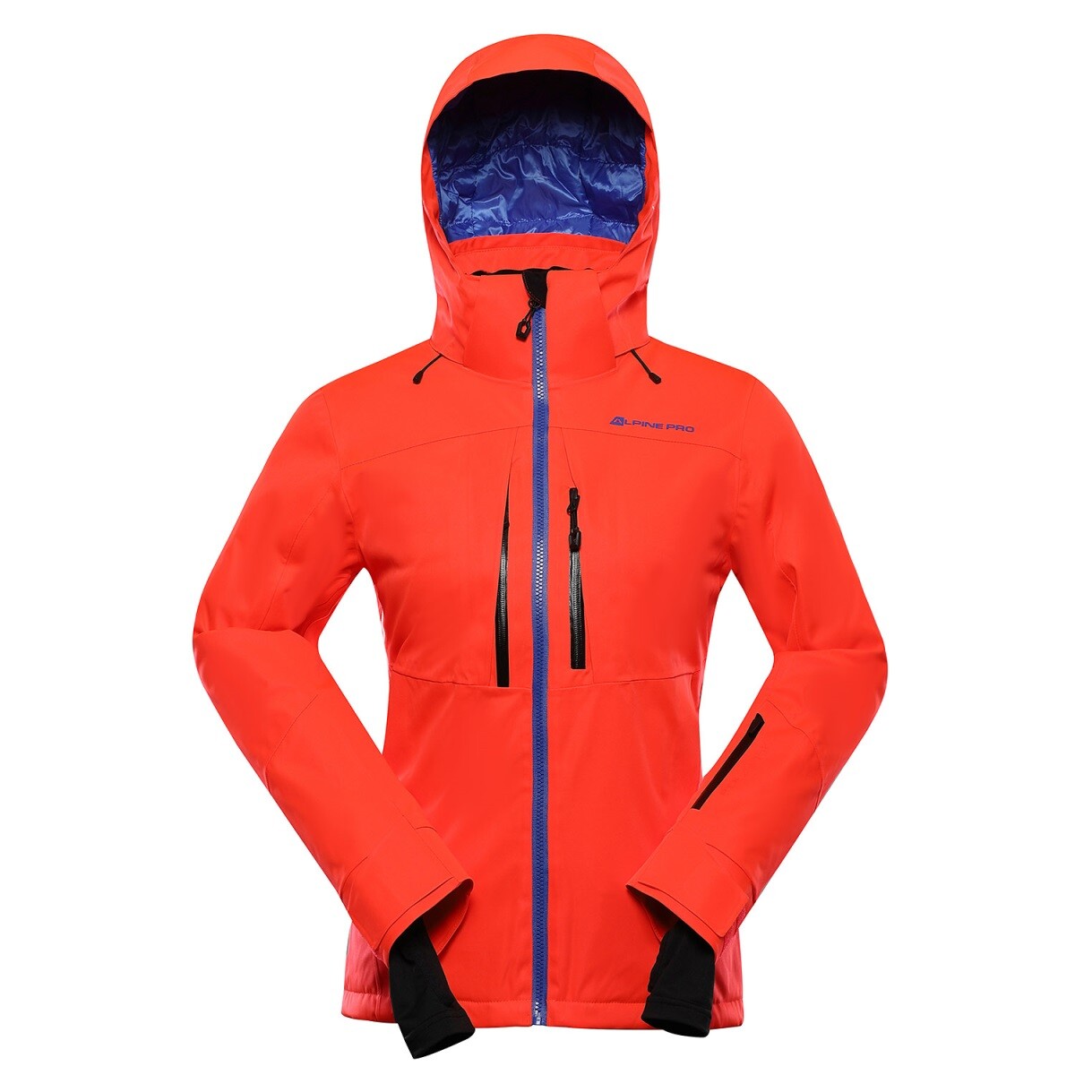 Dámská lyžařská bunda s membránou ptx snow alpine pro reasa 2 oranžová / červená l