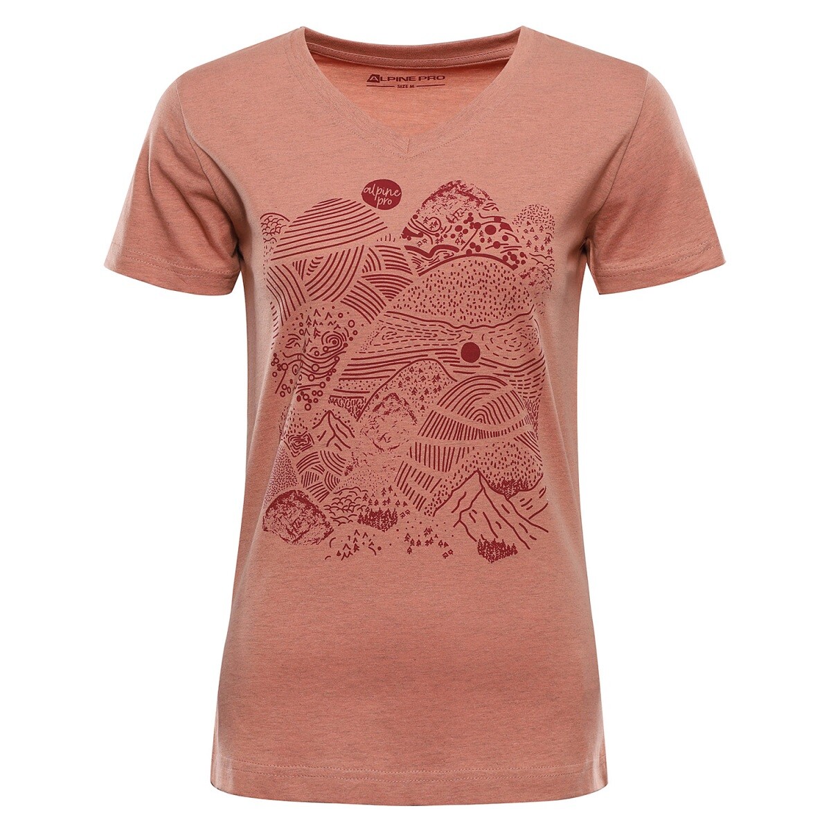 Dámské funkční triko s cool-dry alpine pro grema 2 oranžová / červená xs