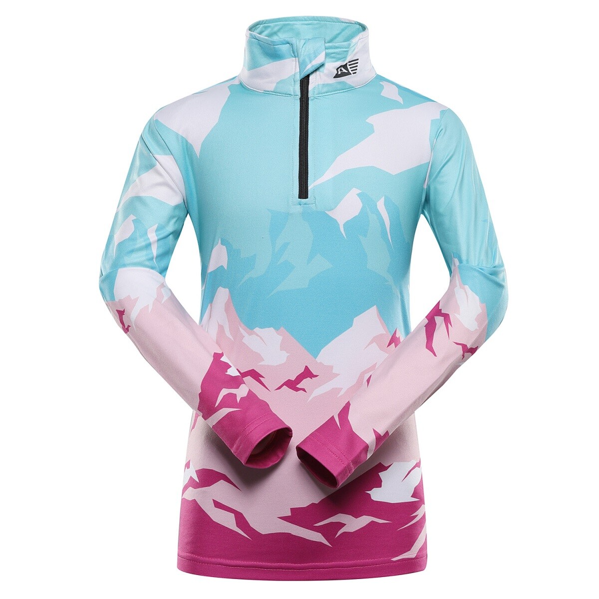 Dětské rychleschnoucí triko alpine pro stanso růžová 128-134