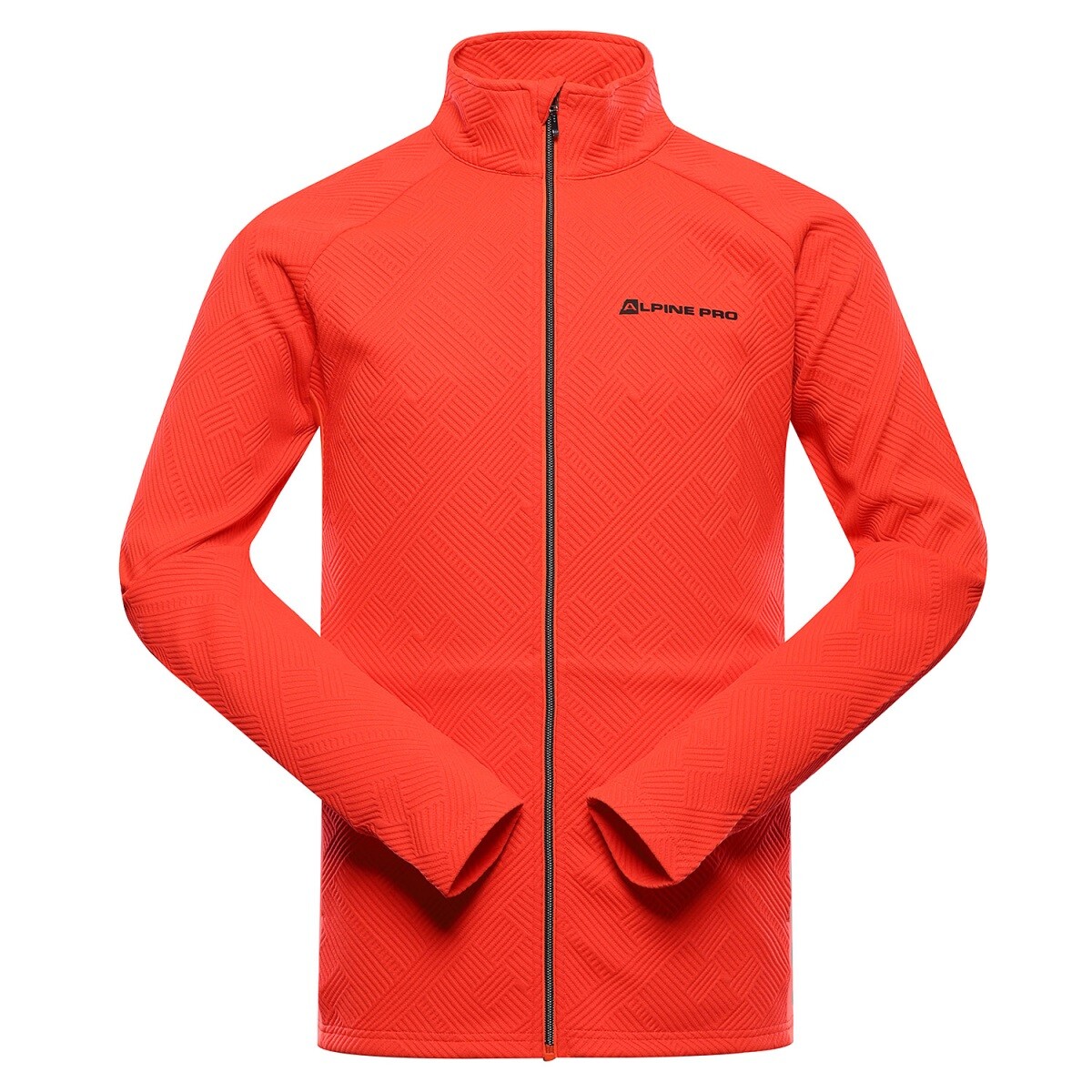 Pánská hřejivá mikina alpine pro dozer 2 oranžová / červená xl