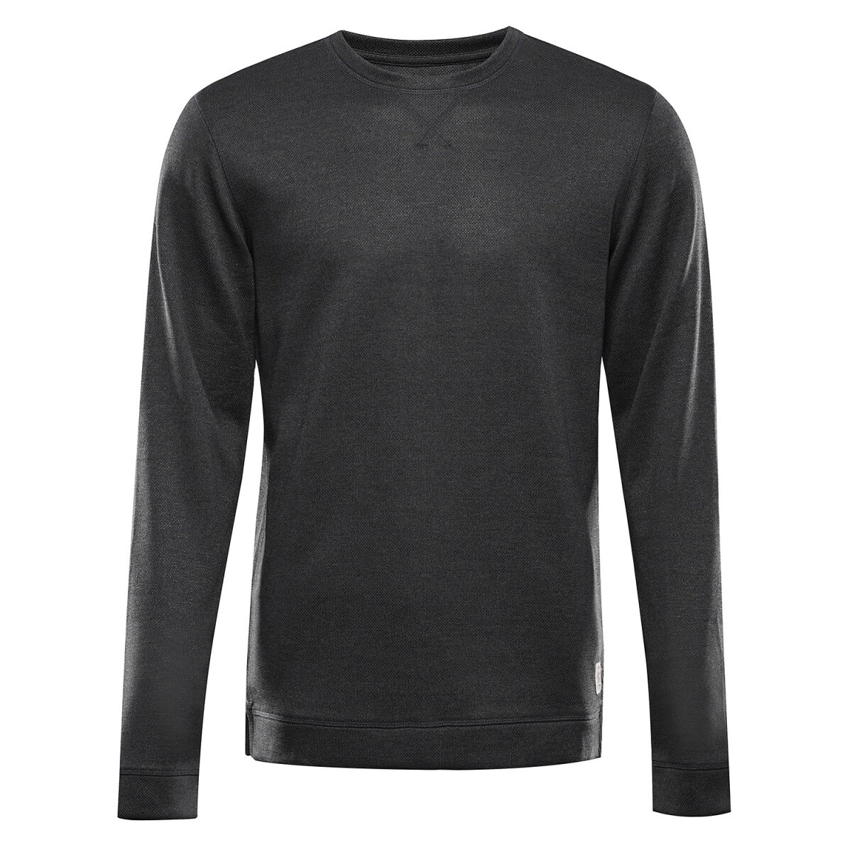 Pánské triko s dlouhým rukávem alpine pro brek tmavě šedá xs