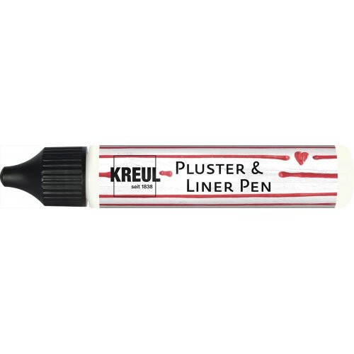 3D Pluster & LinerPen KREUL 29 ml BÍLÁ BAVLNA