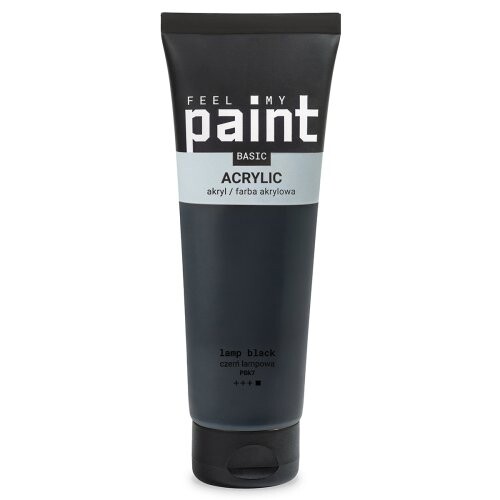 Akrylová barva FeelMyPaint 120 ml LAMP ČERNÁ - certifikace o bezpečnosti dětských hraček
