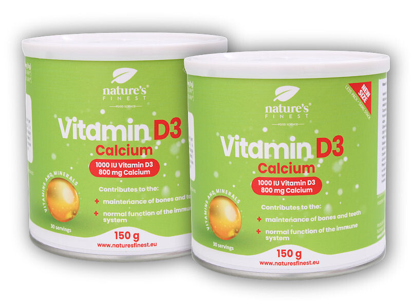 Nature's Finest 2x Vitamin D3 + calcium 150g