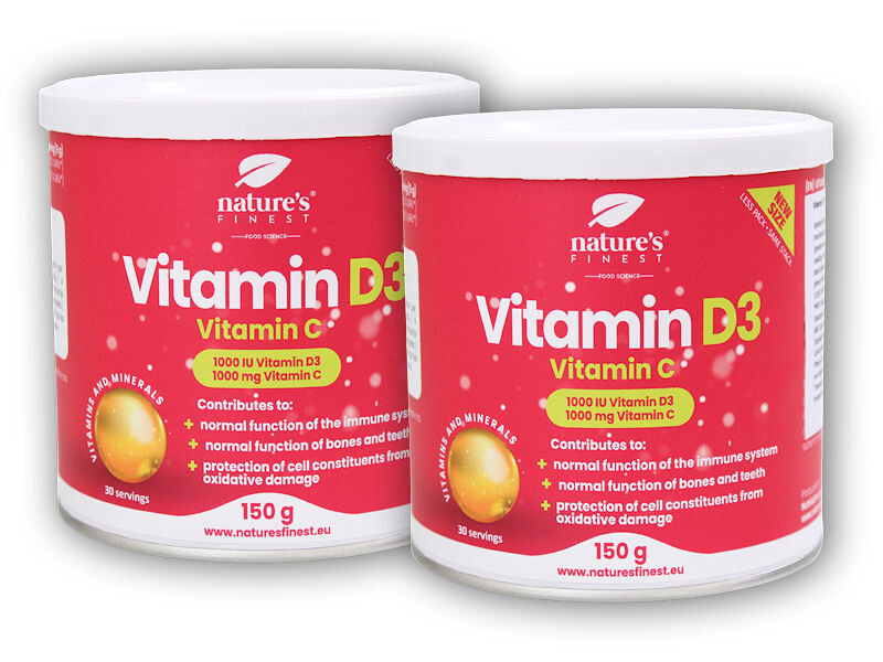 Nature's Finest 2x Vitamin D3 + vitamin C 150g