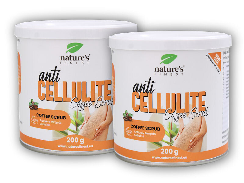 Nature's Finest 2x Anti cellulite coffee scrub 200g