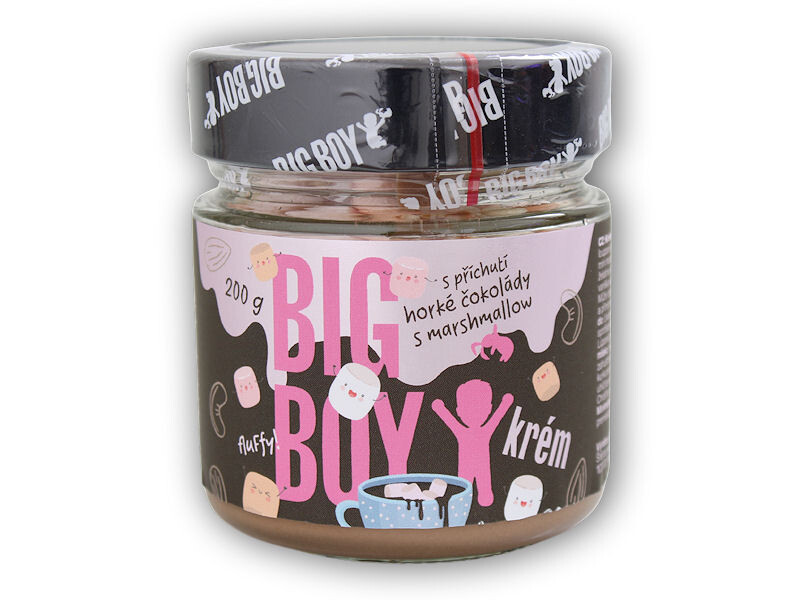 BigBoy Krém s příchutí horké čokolády a marshmallow 200g
