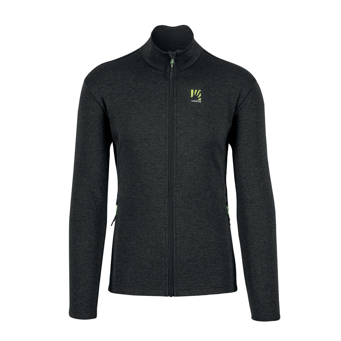 Pánská mikina KARPOS M Pizzocco Full Zip Fleece, Black velikost: L