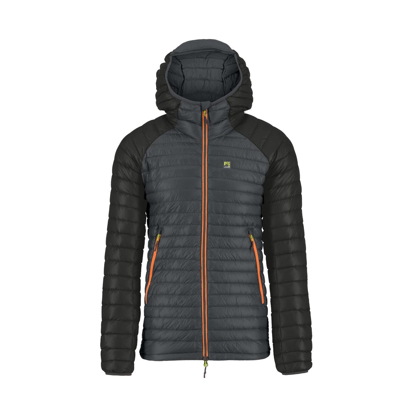 KARPOS Alagna Down Jacket, Woodl.Gray/Vibr.Orange velikost: M
