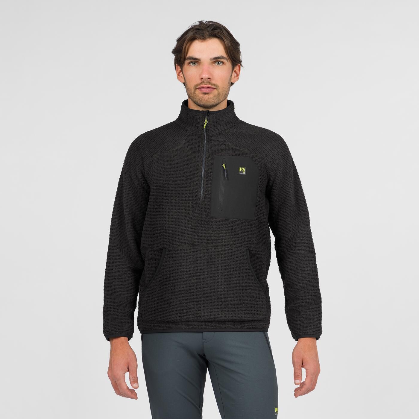 KARPOS Rocchetta Half Zip Fleece, Black velikost: L