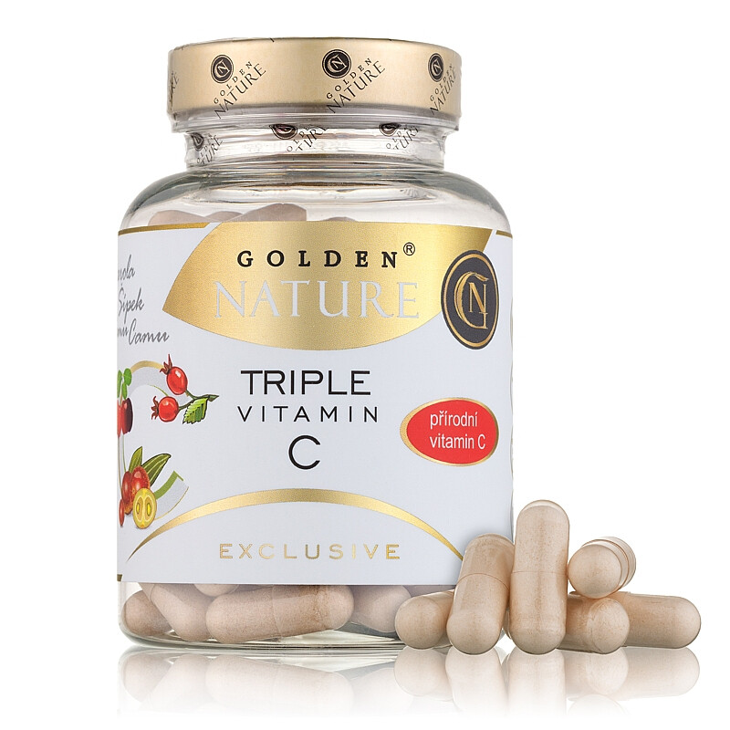 GN Exclusive Triple přírodní vitamin C 100 cps. - Golden Nature